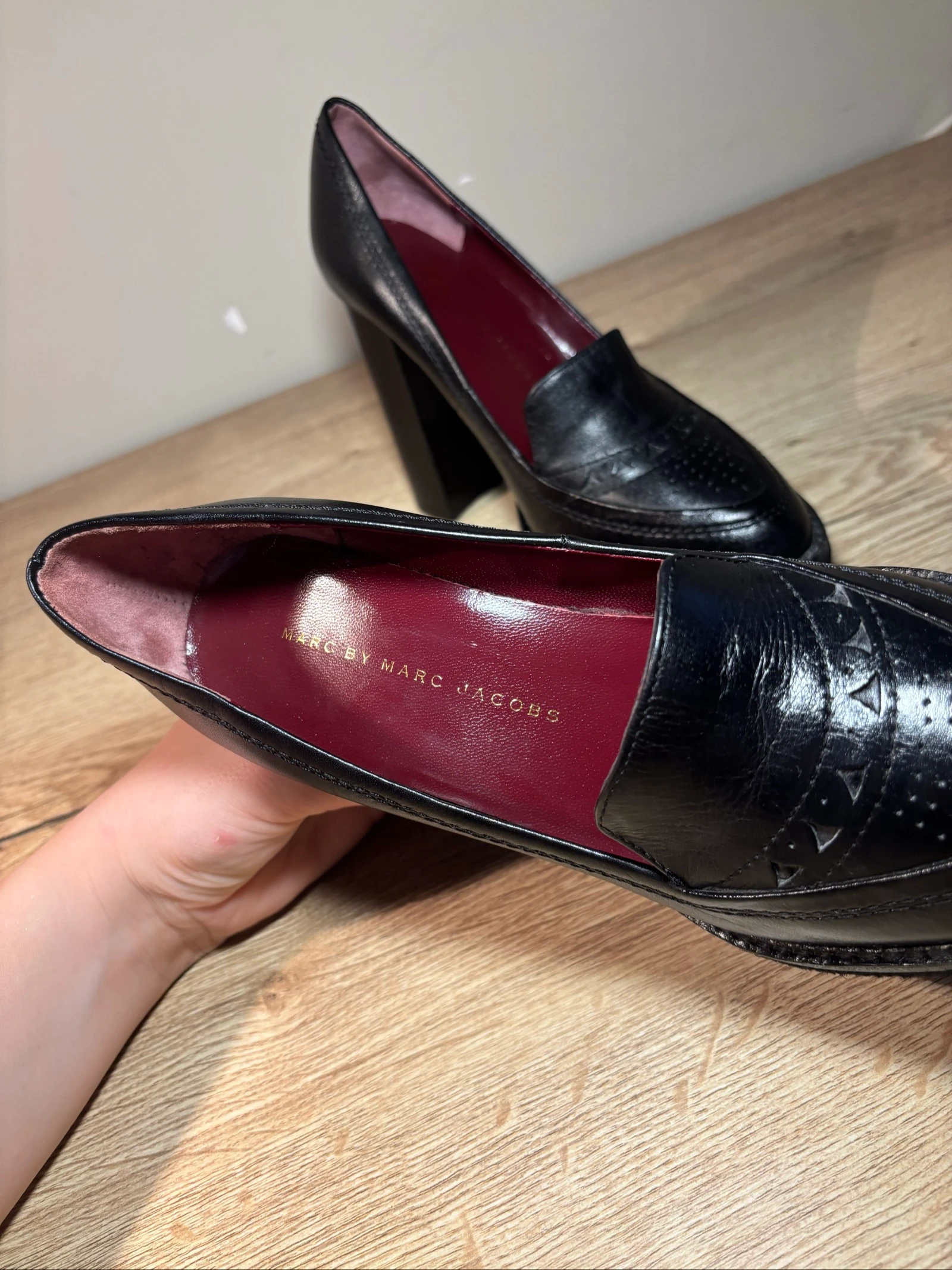 Marc Jacobs Black Leather Platform Heels EU 36 – photo 2